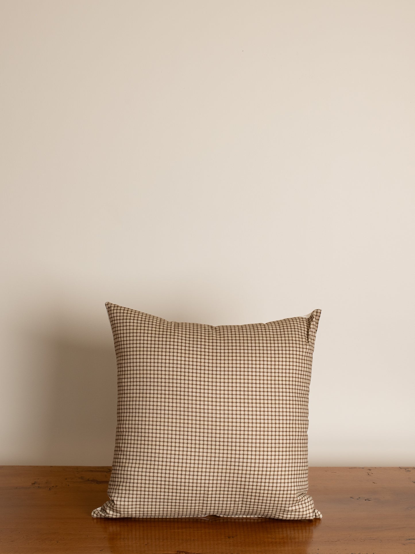 Elliot Tartan Neutral Beige Pillow Cover 20 x 20