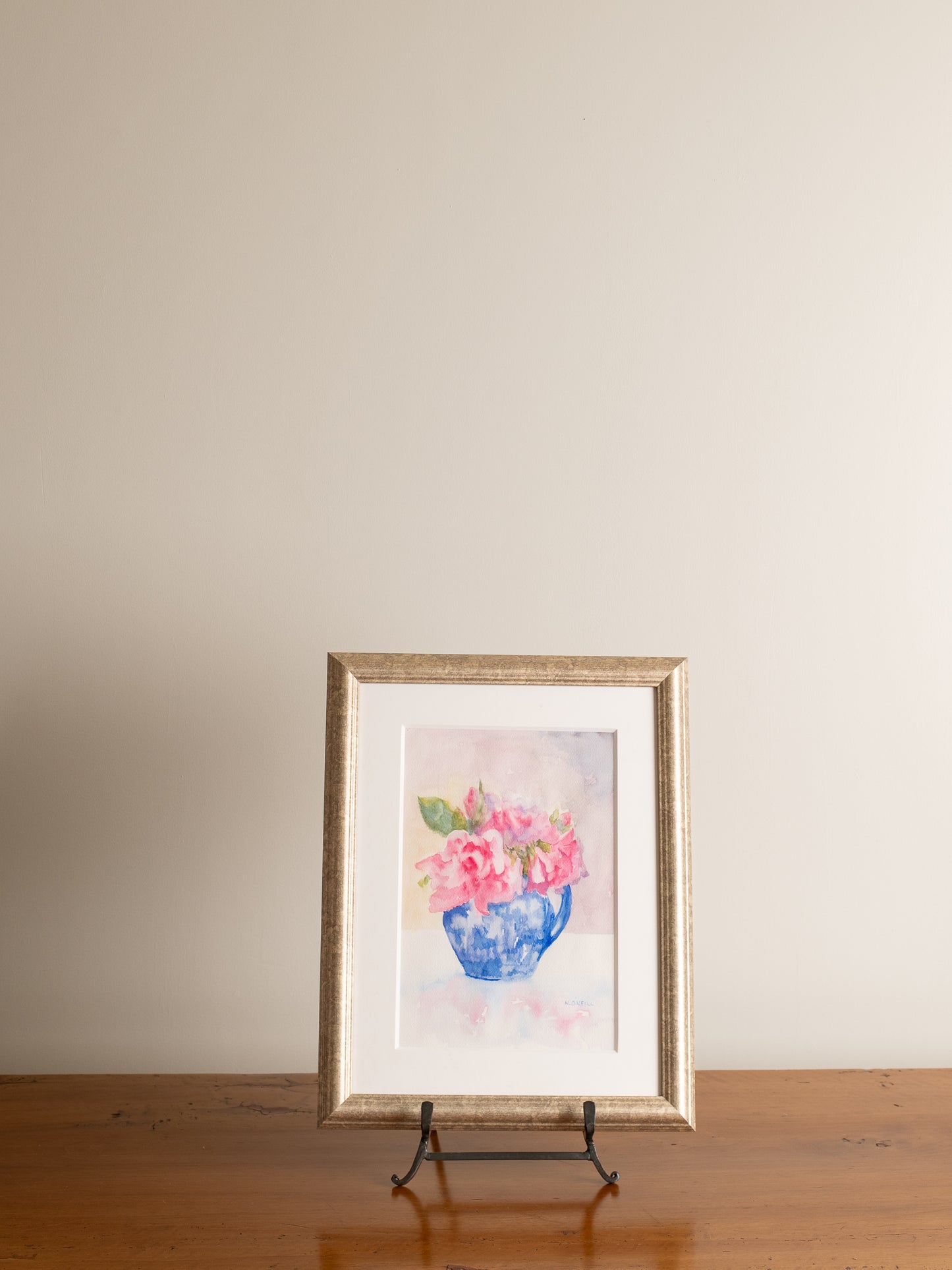 "Roses in Blue Pitcher" Nancy O'Neill