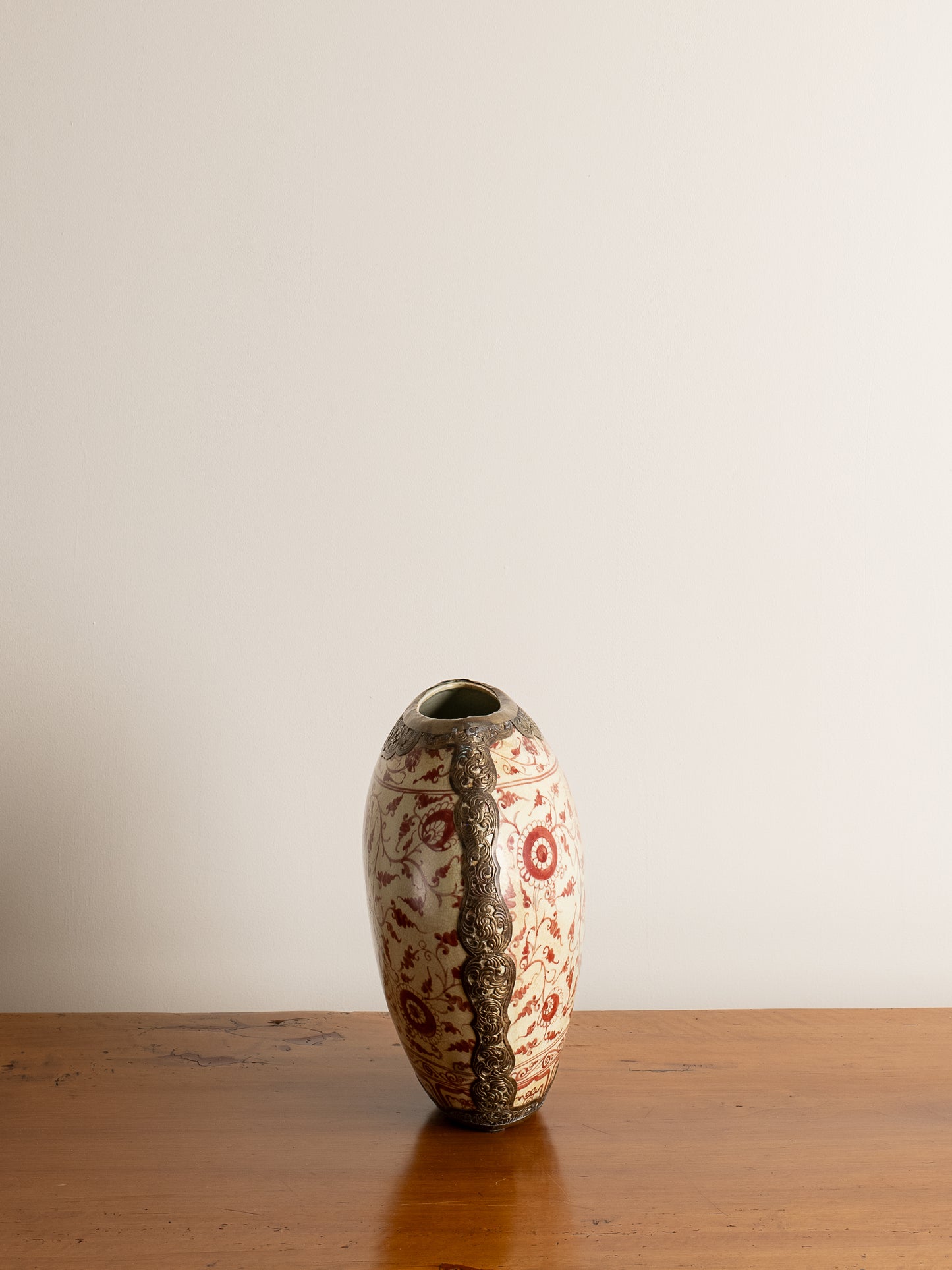 Red Floral Vase