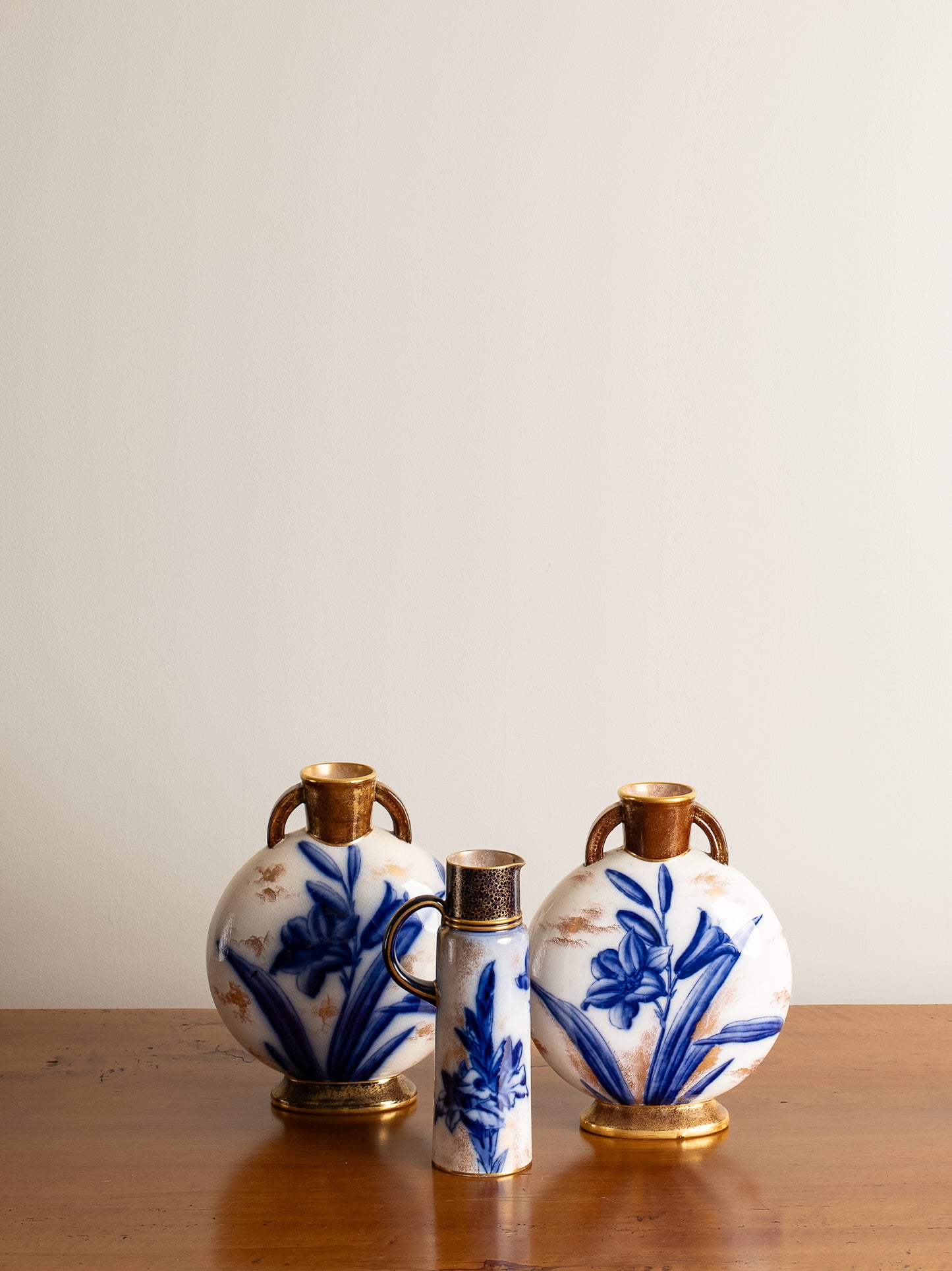 Set of Three Late 19th Century English Porcelain Vases