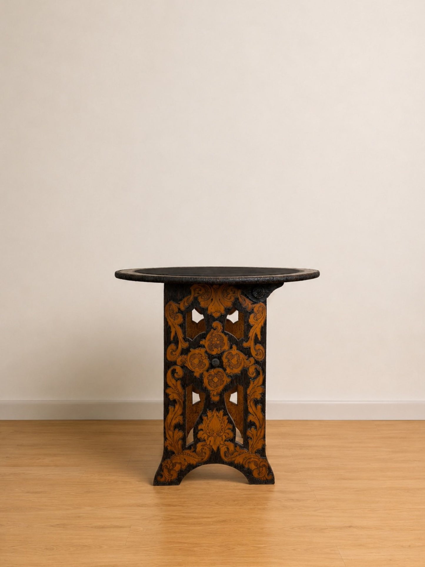 Antique Flemish Carved Chair Table
