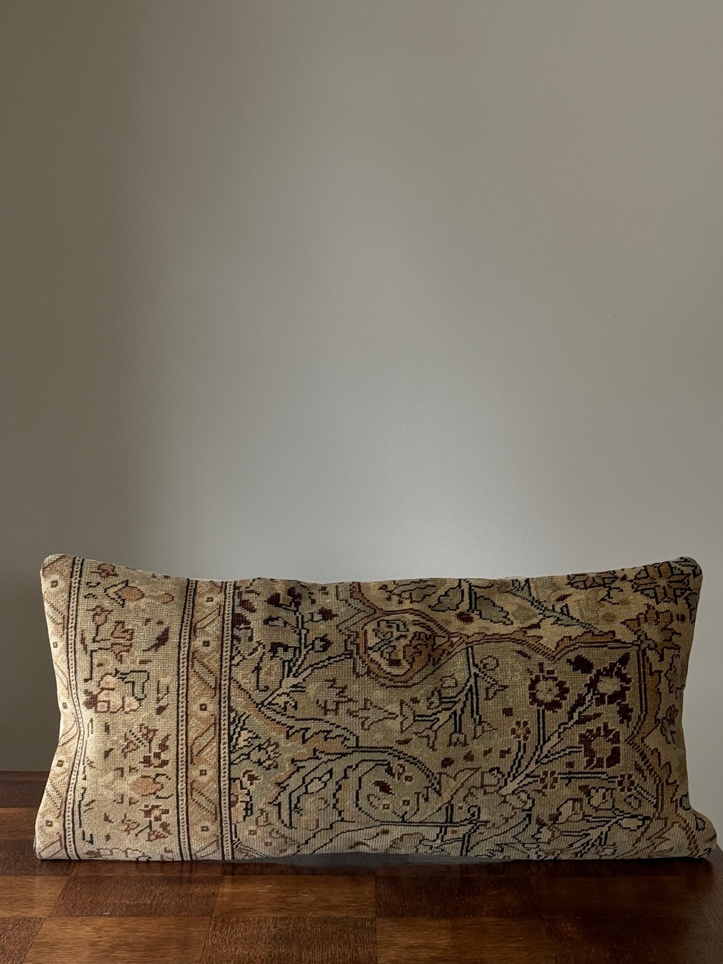 Amira Turkish Vintage Rug Lumbar Pillow Cover “14 x 30”