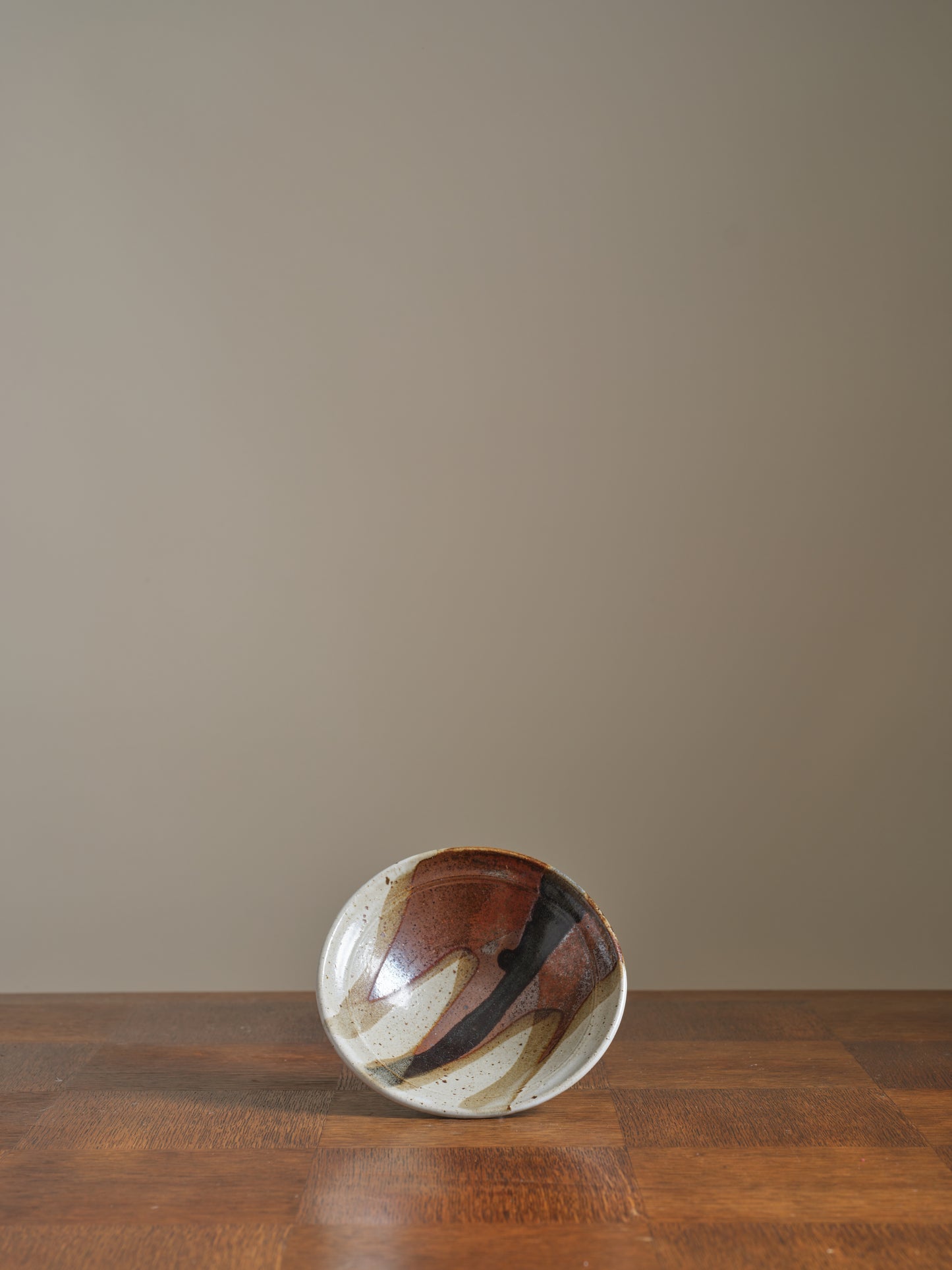 Vintage Abstract Ceramic Bowl