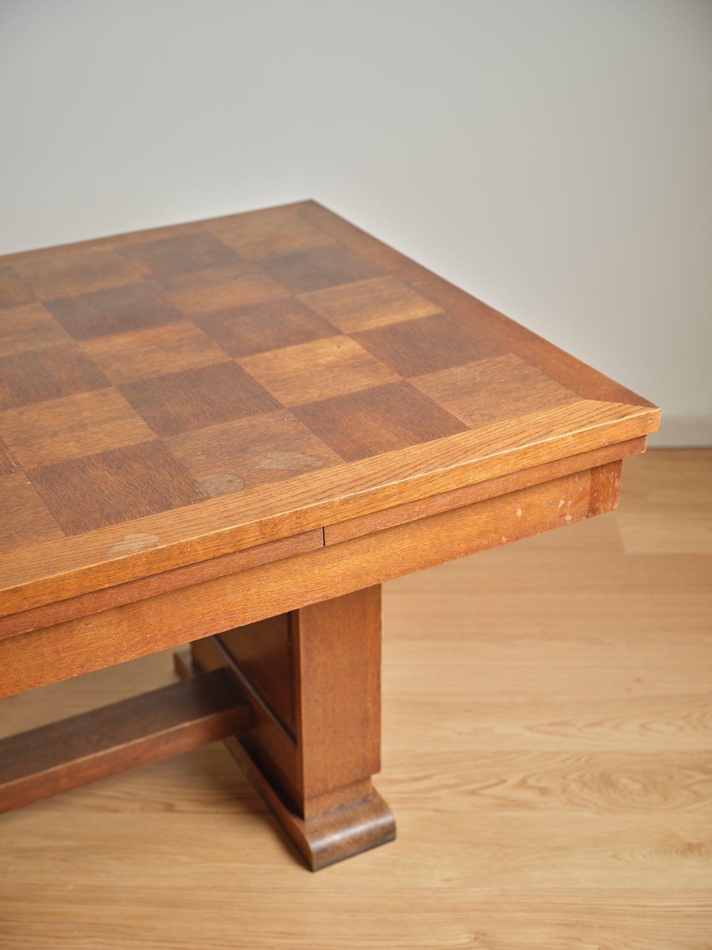 French Oak Dining Table Manner of Dudouyt c.1940