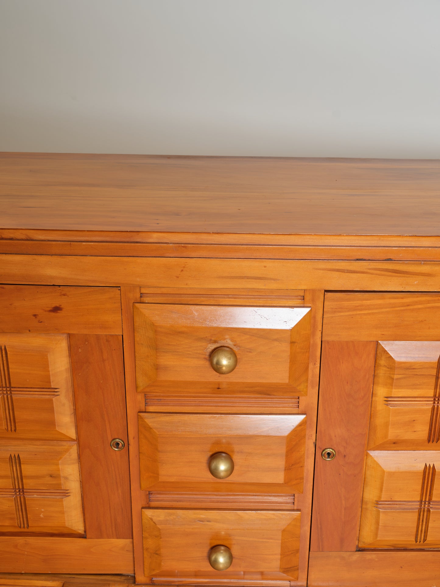 French Cherry Sideboard in the Manner of Victor Courtray c.1940