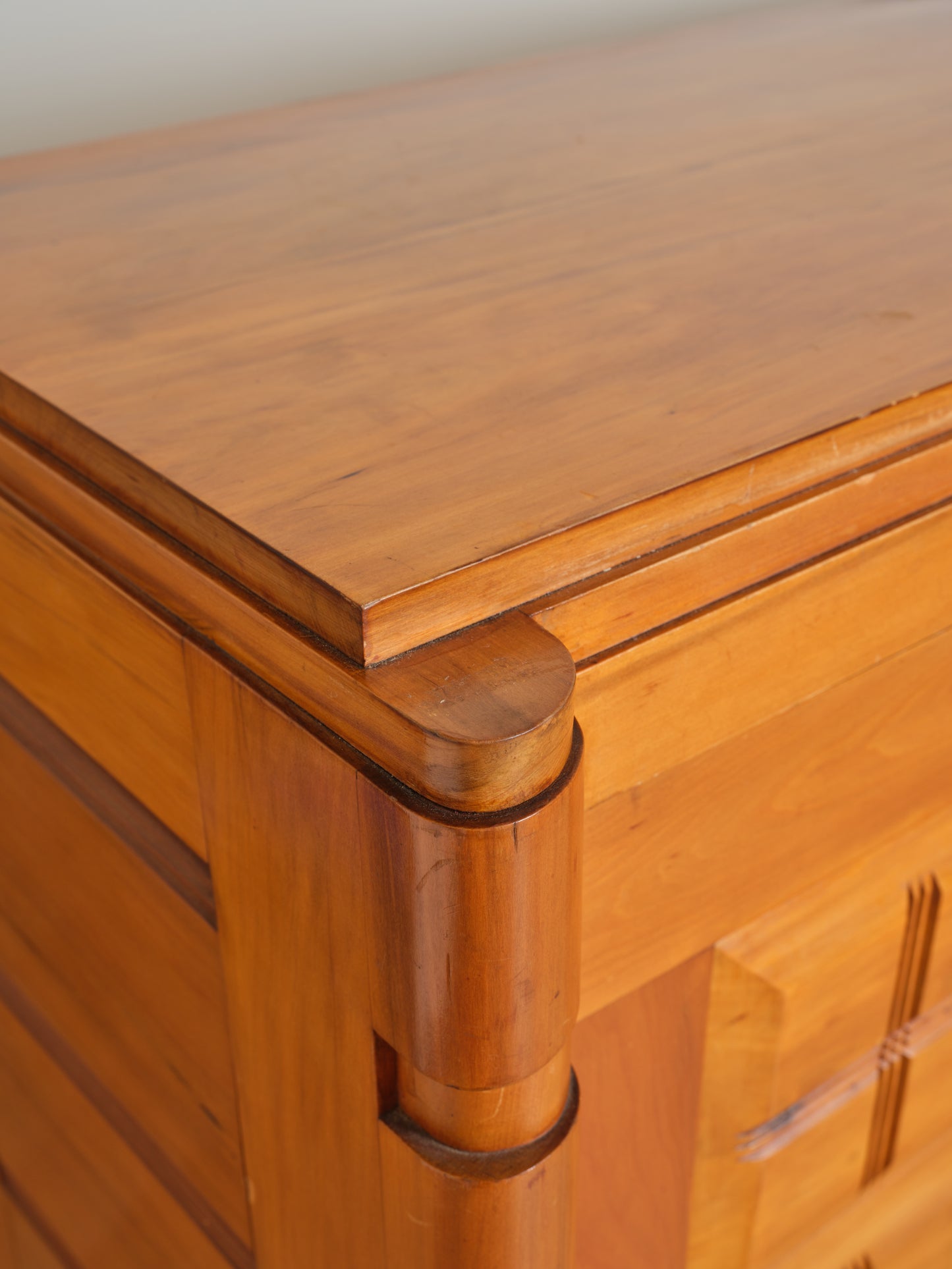 French Cherry Sideboard in the Manner of Victor Courtray c.1940