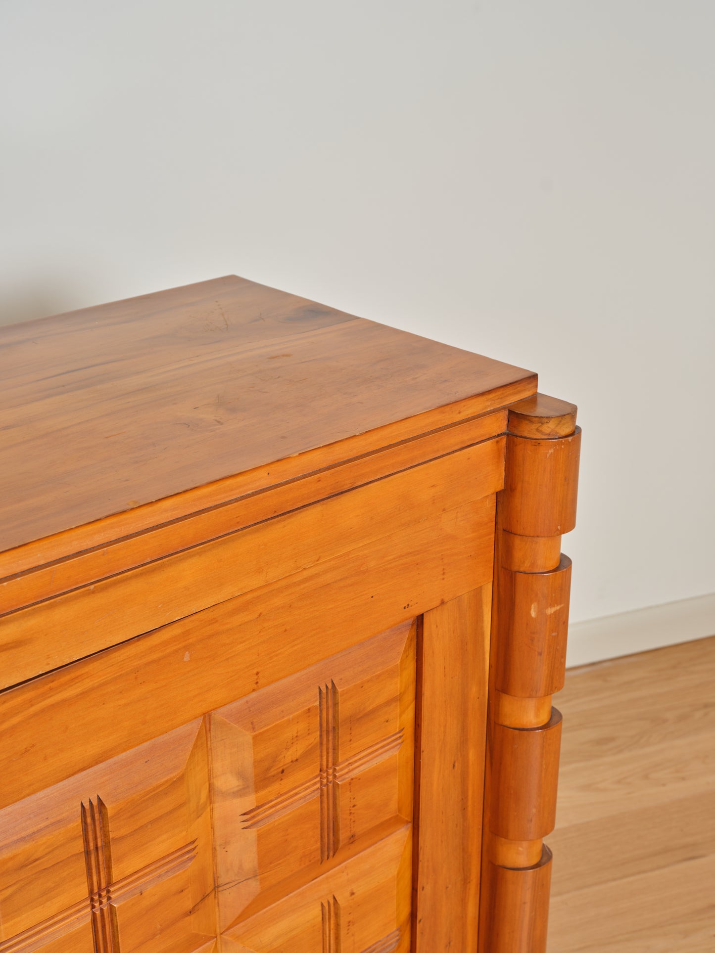 French Cherry Sideboard in the Manner of Victor Courtray c.1940