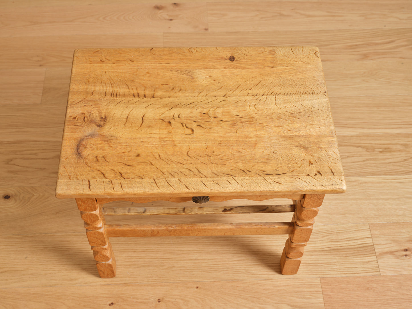 MANNER OF HENNING KJAERNULF OAK SIDE TABLE