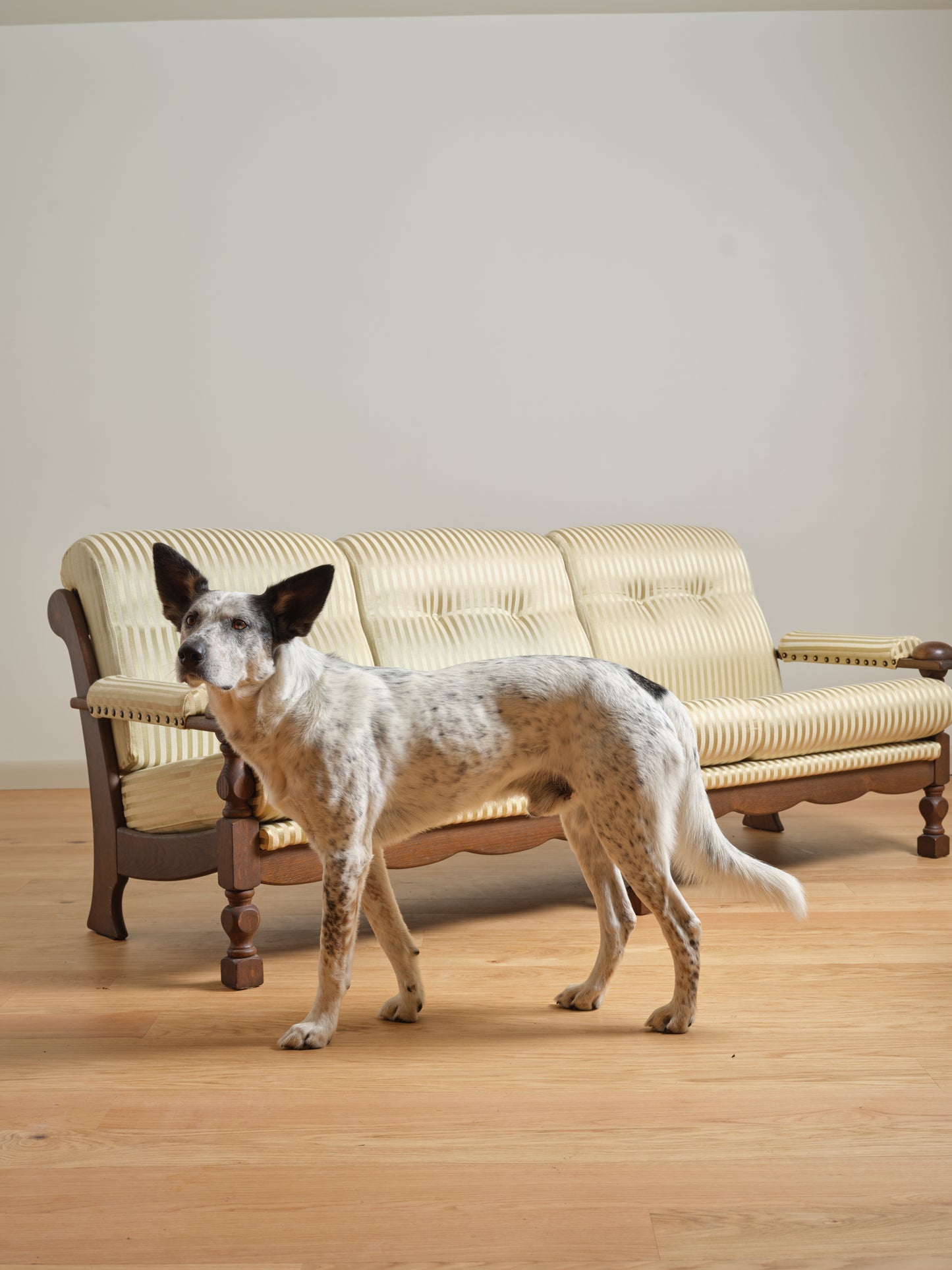 HENNING KJAERNULF DANISH OAK THREE-SEAT SOFA