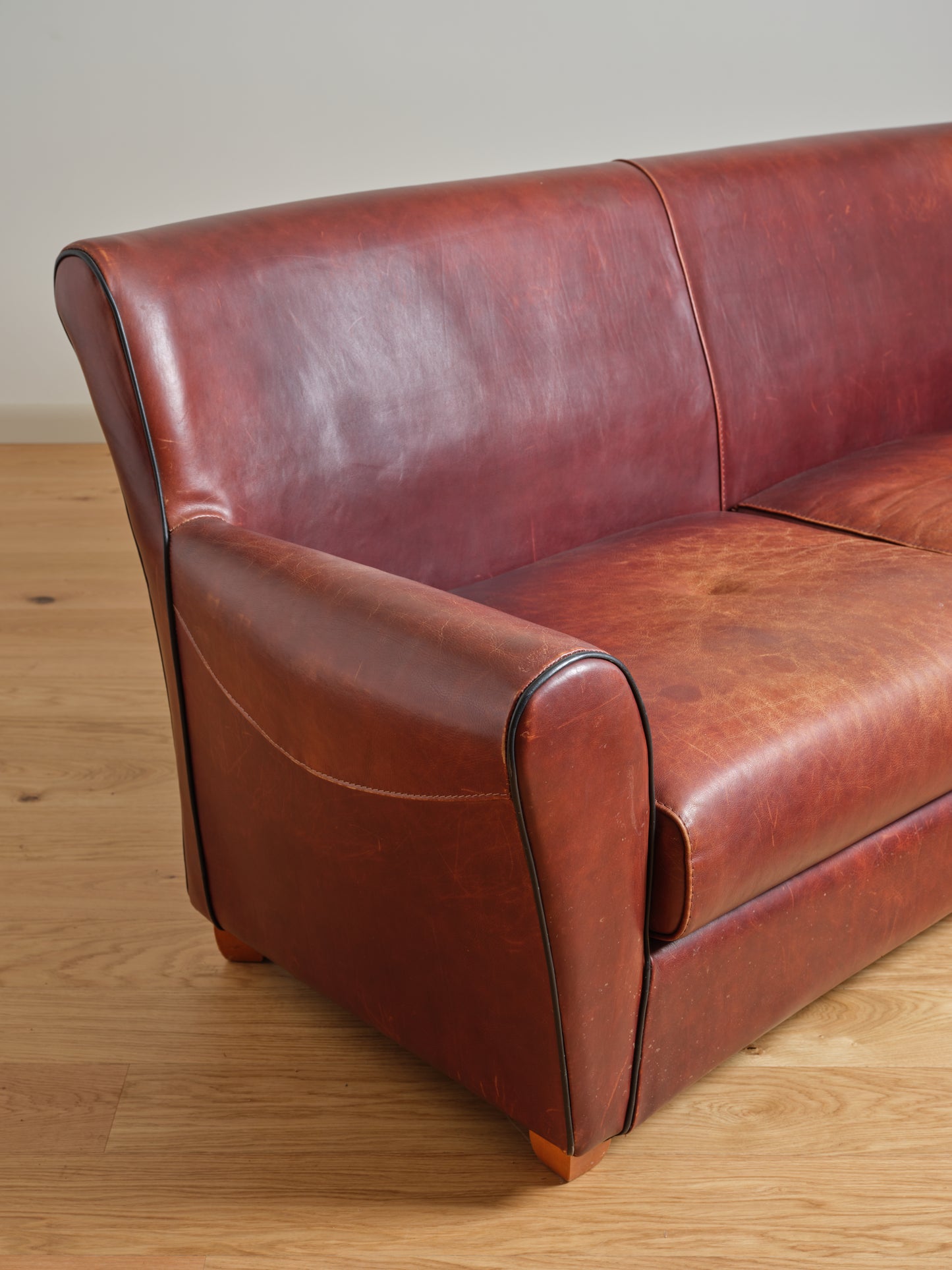 Vintage Roche Bobois Leather Sofa