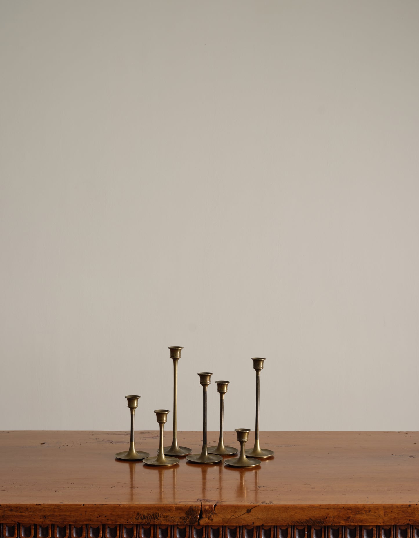 Gold Candlestick Holders Set