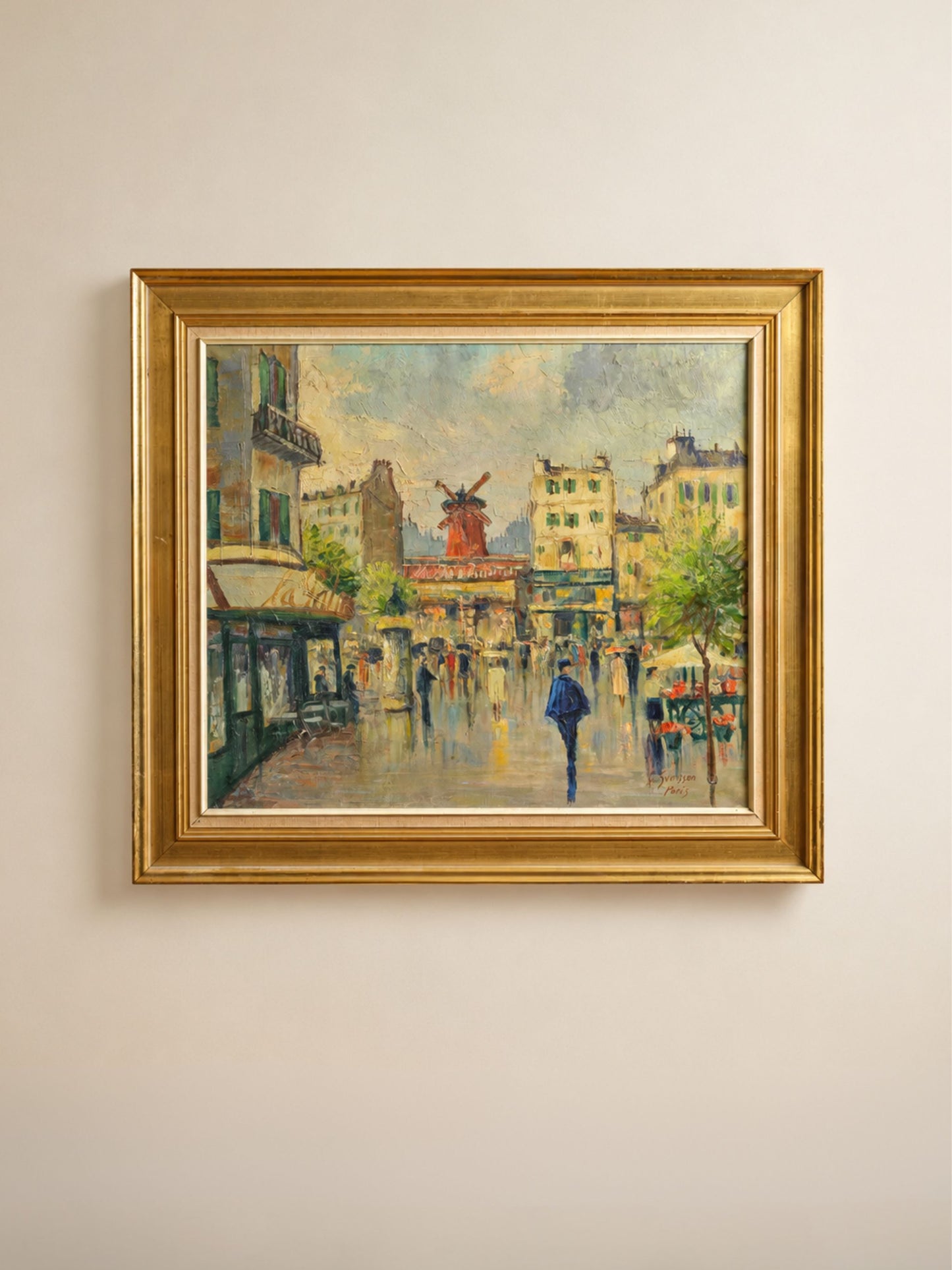 Gustaf Svensson Parisian Street Scene