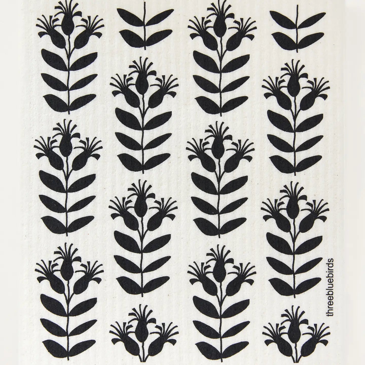 Black Buds Swedish Dishcloth