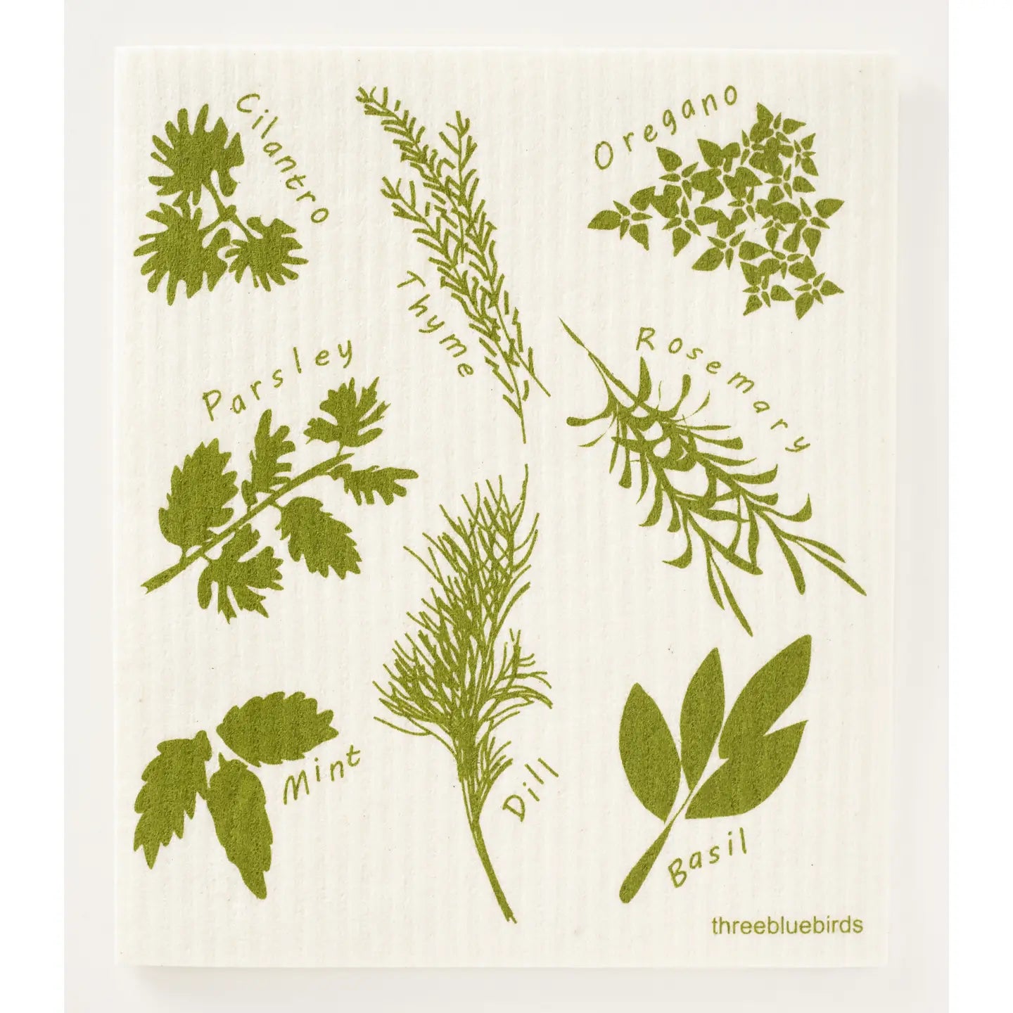 Herbs Swedish Dishcloth
