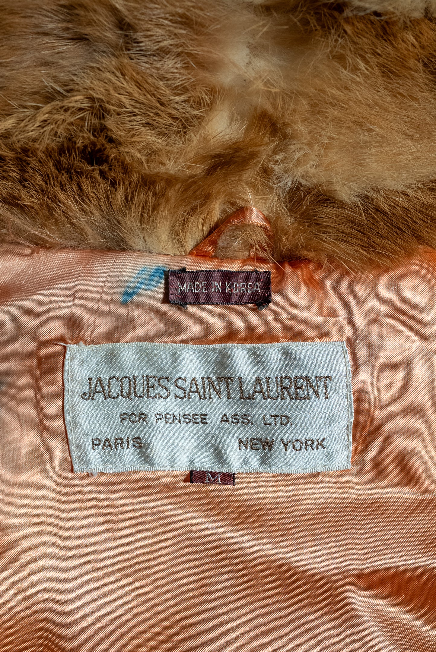 Vintage Jacques Saint Laurent Fur Coat