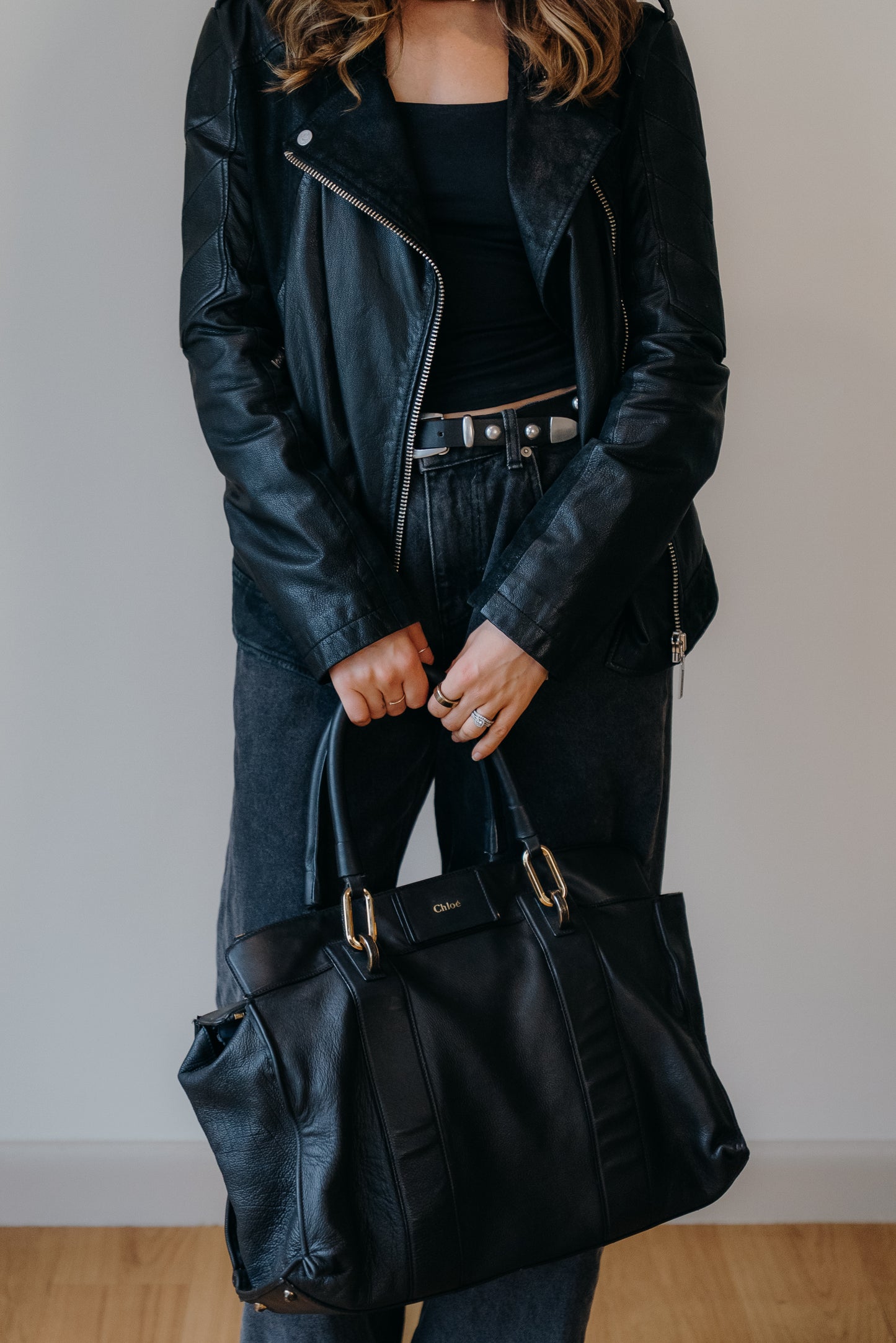 Vintage Karl Lagerfeld Goat Leather Biker Jacket