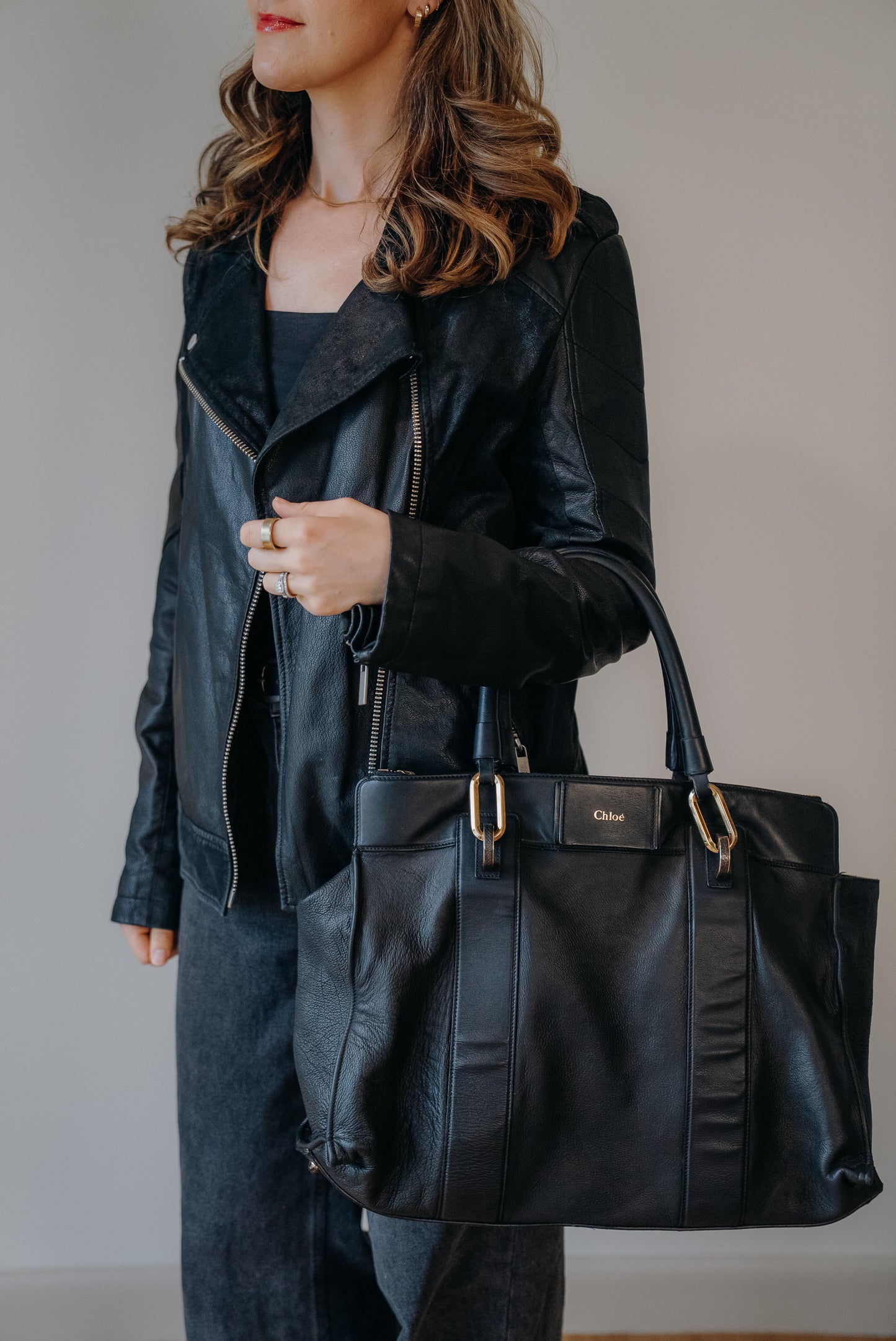 Vintage Karl Lagerfeld Goat Leather Biker Jacket