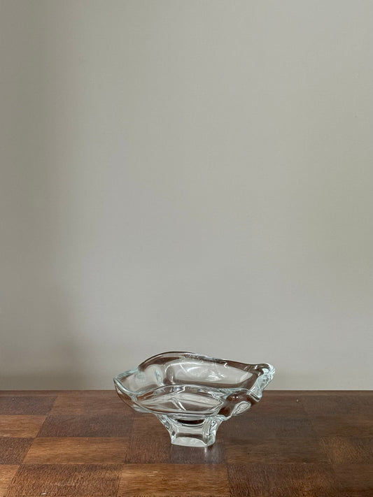 Vintage Glass Scalloped Bowl