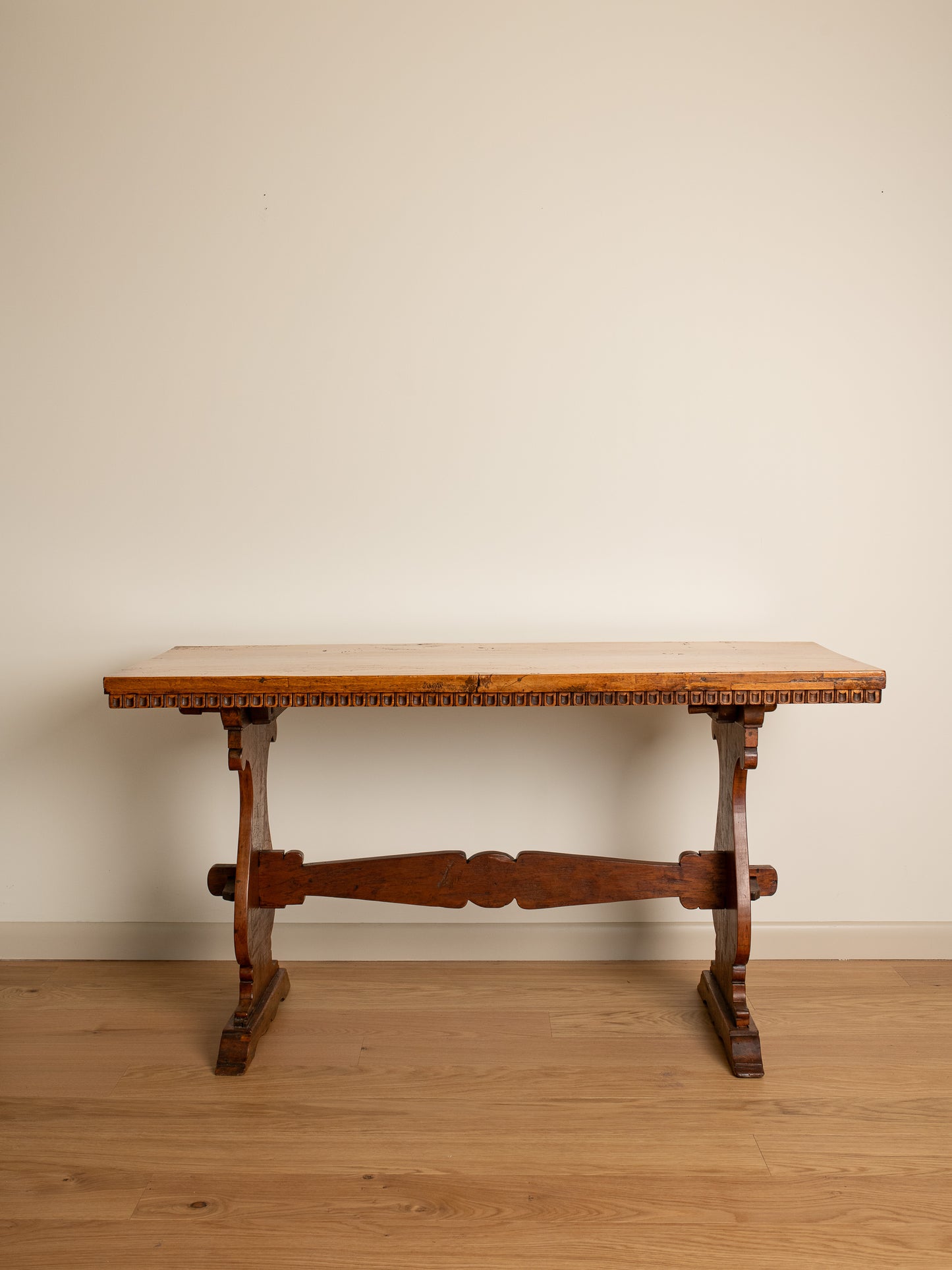 Vintage Trestle Wood Console