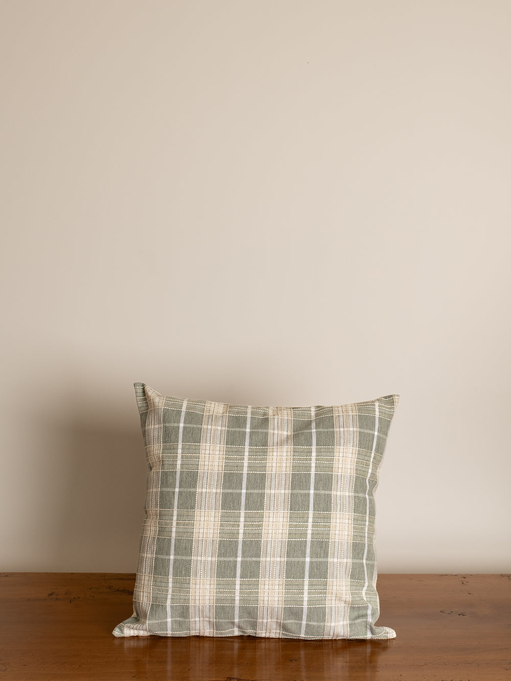 Sage Plaid Pillow Cover 20" x 20"