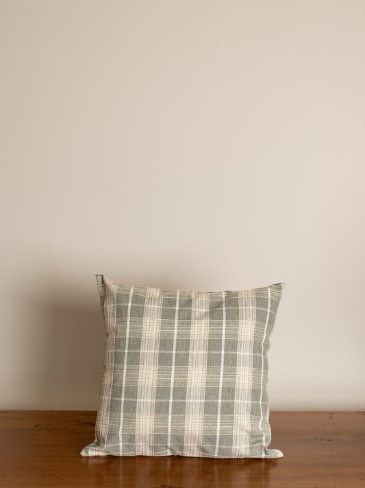Sage Plaid Pillow Cover 20" x 20"