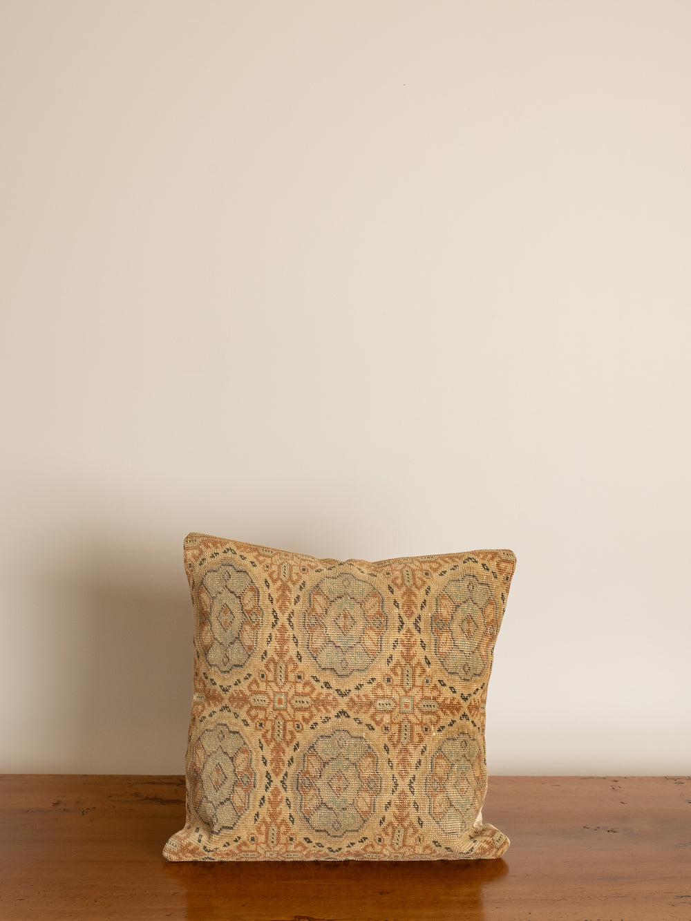 Mara Turkish Vintage Rug Pillow Cover 18" x 18"