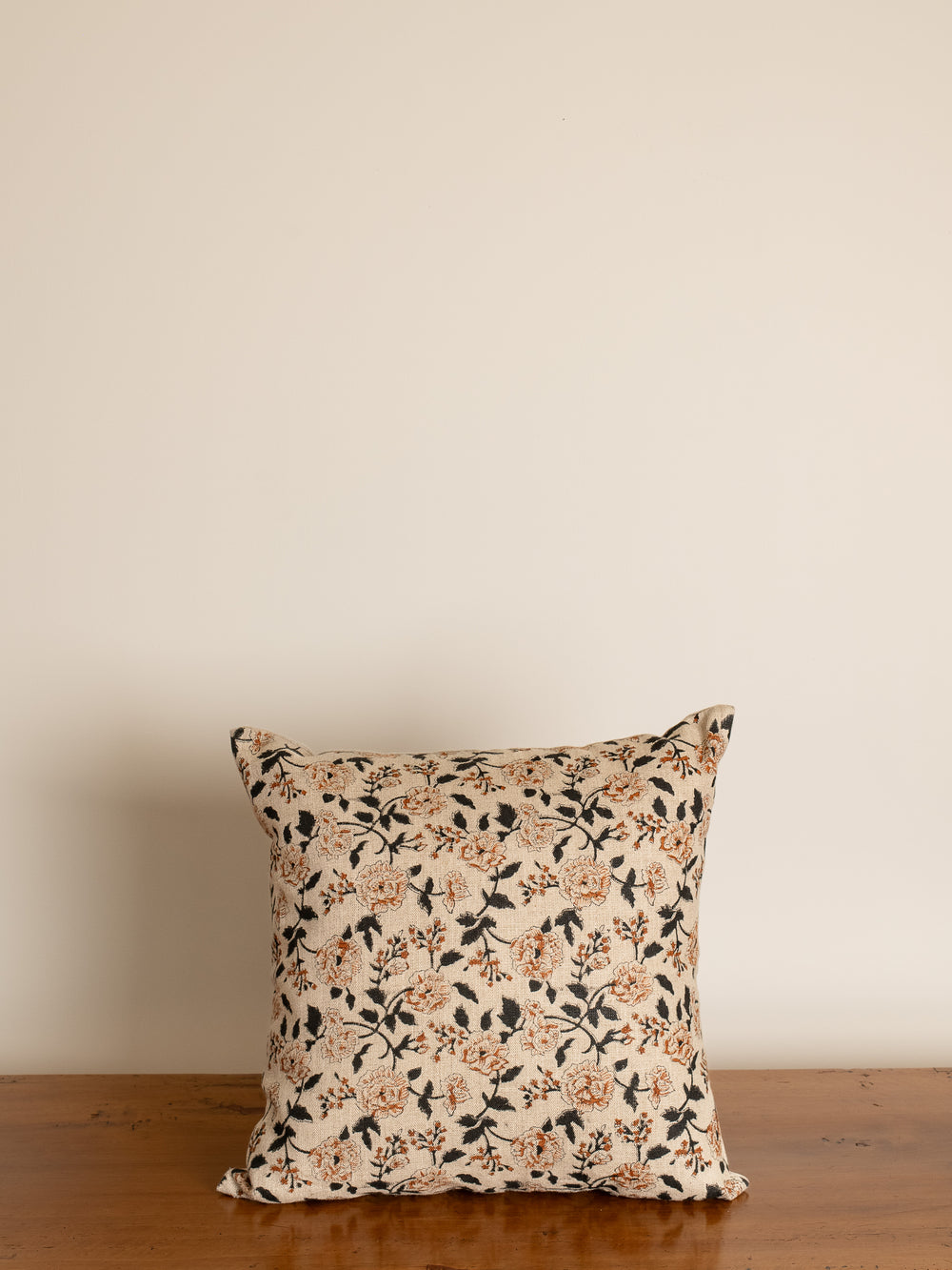 Rameshwaram Block Print Linen Pillow Cover 20" x 20"