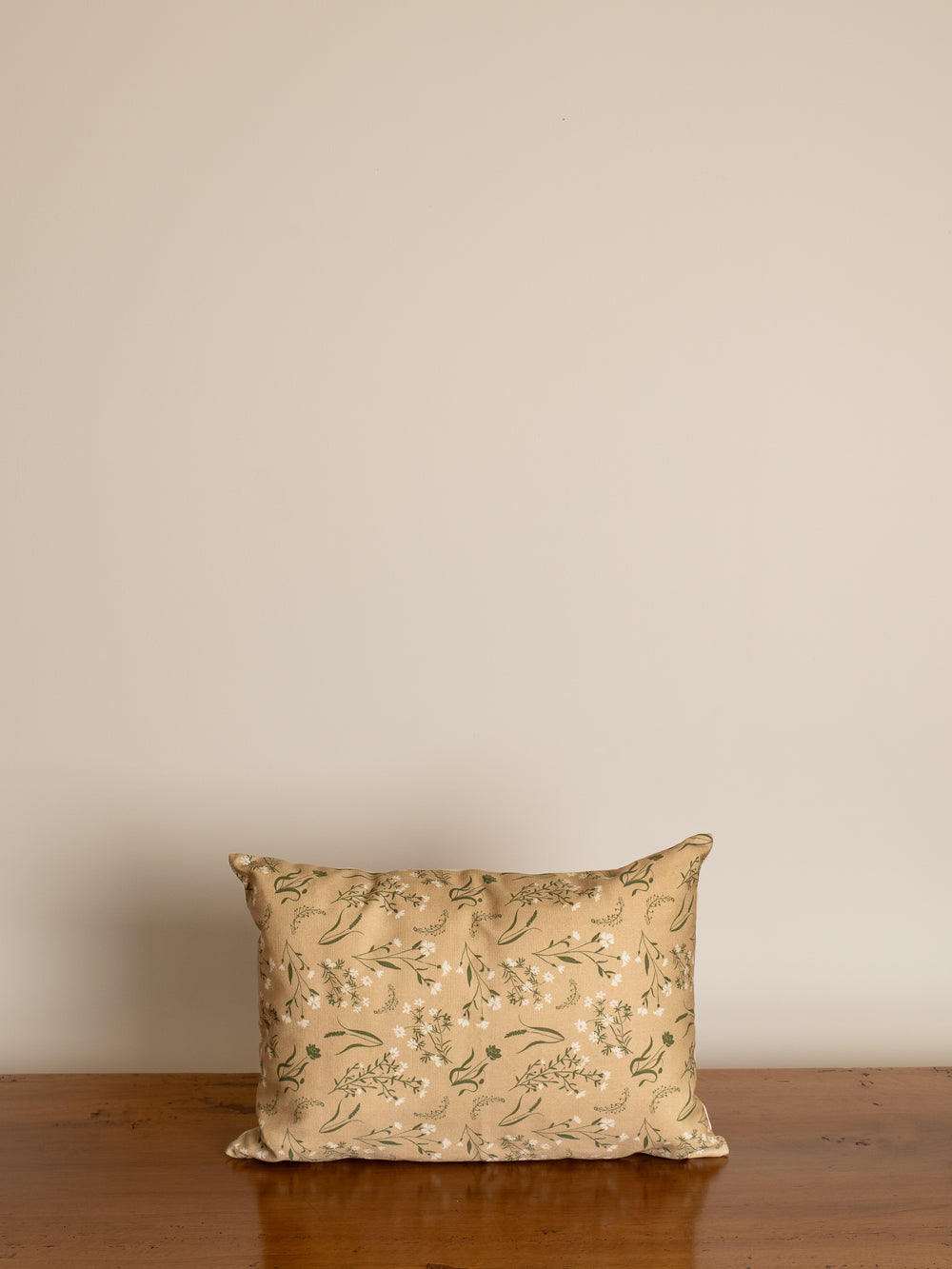 Bernelle Tan Floral Lumbar Pillow Cover 14" x 20"