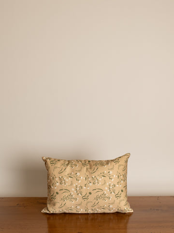 Bernelle Tan Floral Lumbar Pillow Cover 14 x 20