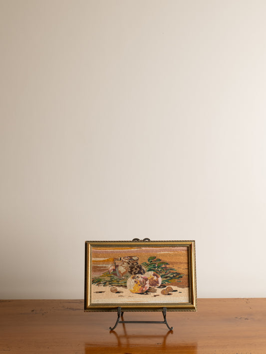 Vintage Czech Needlepoint Still Life
