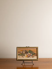 Vintage Czech Needlepoint Still Life