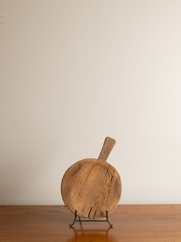 Vintage Circle Wooden Bread Board