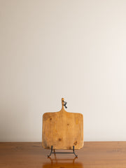Vintage Small Bread Board with Leather Tie