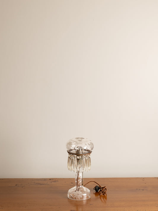 Vintage 1930's Art Deco Glass Table Lamp