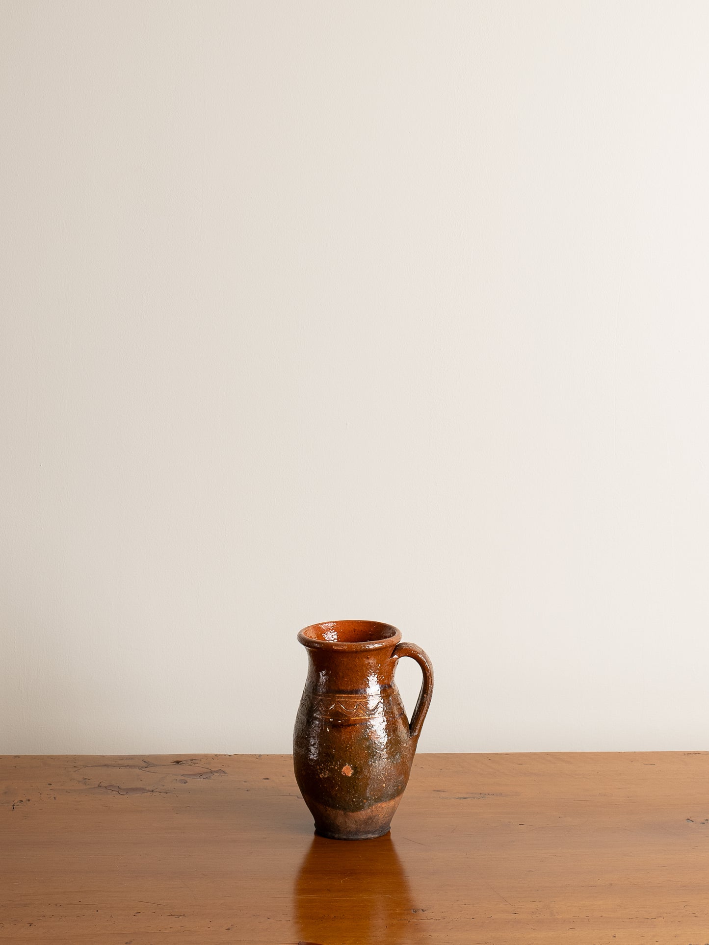 Vintage 1900 French Stoneware Pitcher
