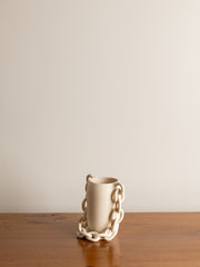 Handmade Stoneware Vessel with Chain