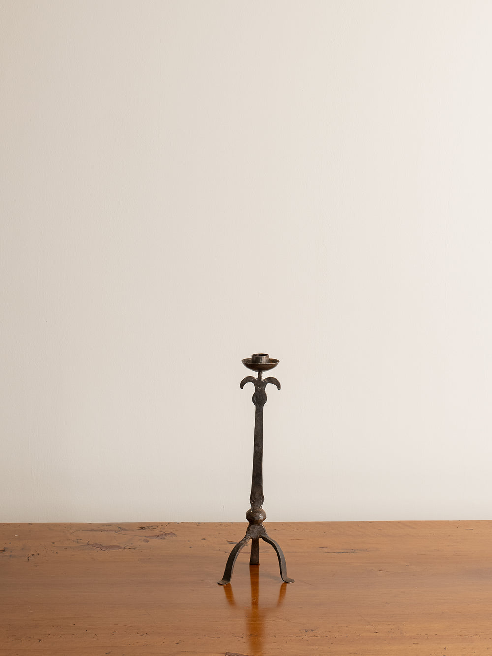 Vintage Cast Iron Candle Holder