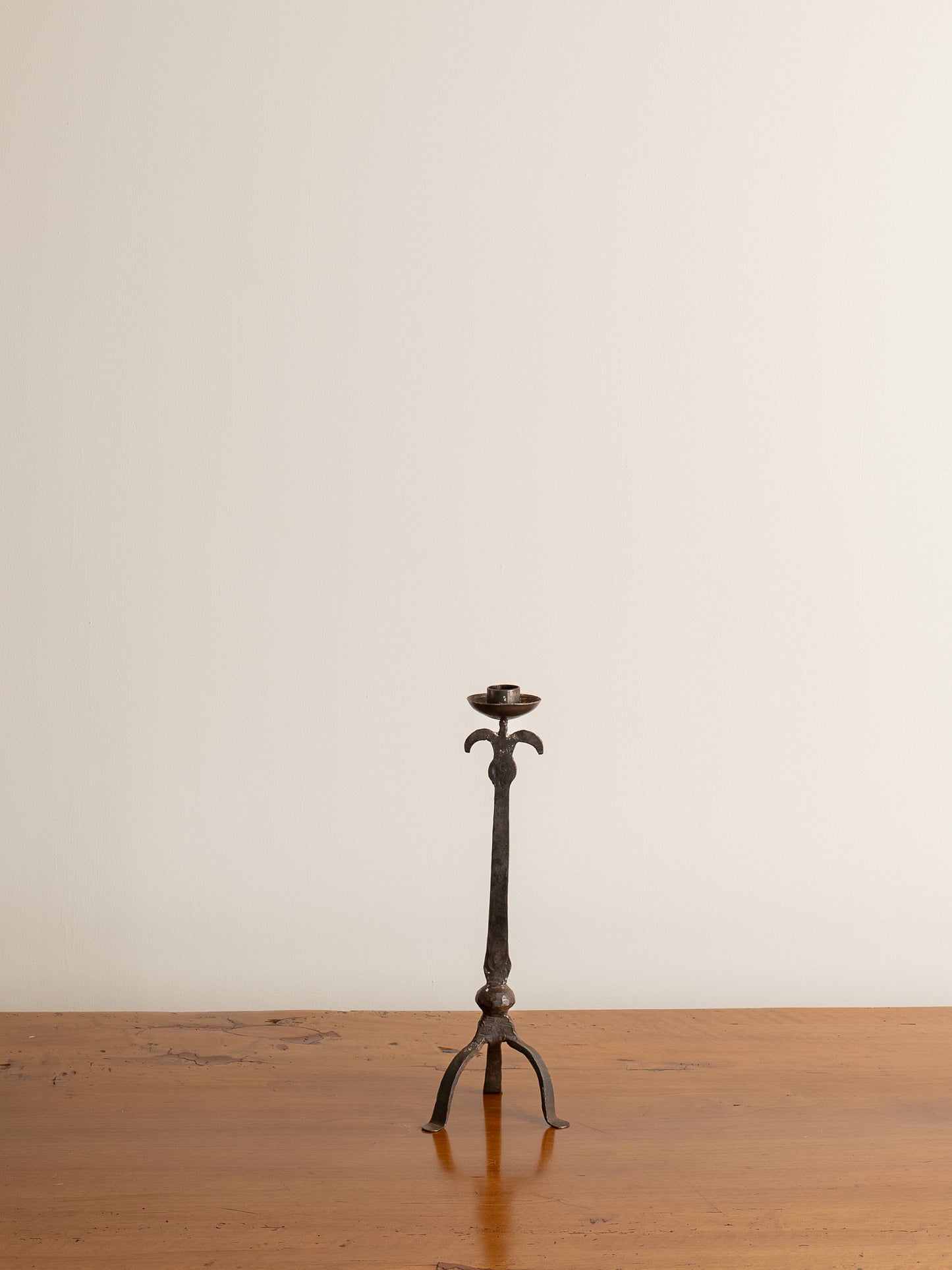 Vintage Cast Iron Candle Holder