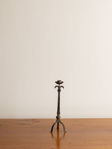 Vintage Cast Iron Candle Holder