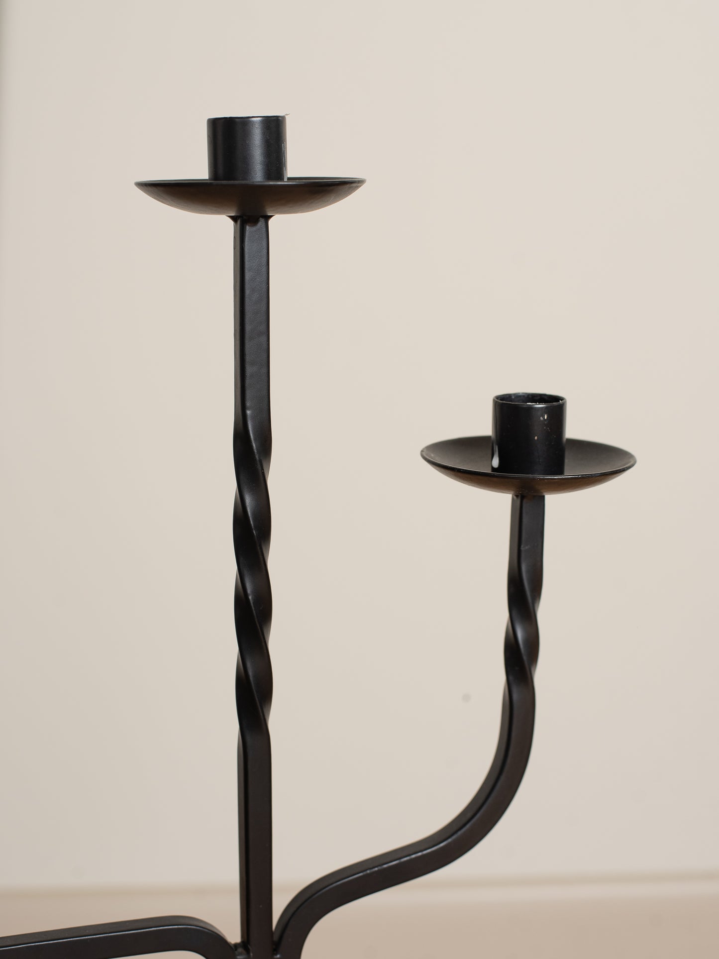 Vintage Iron Candle Stand