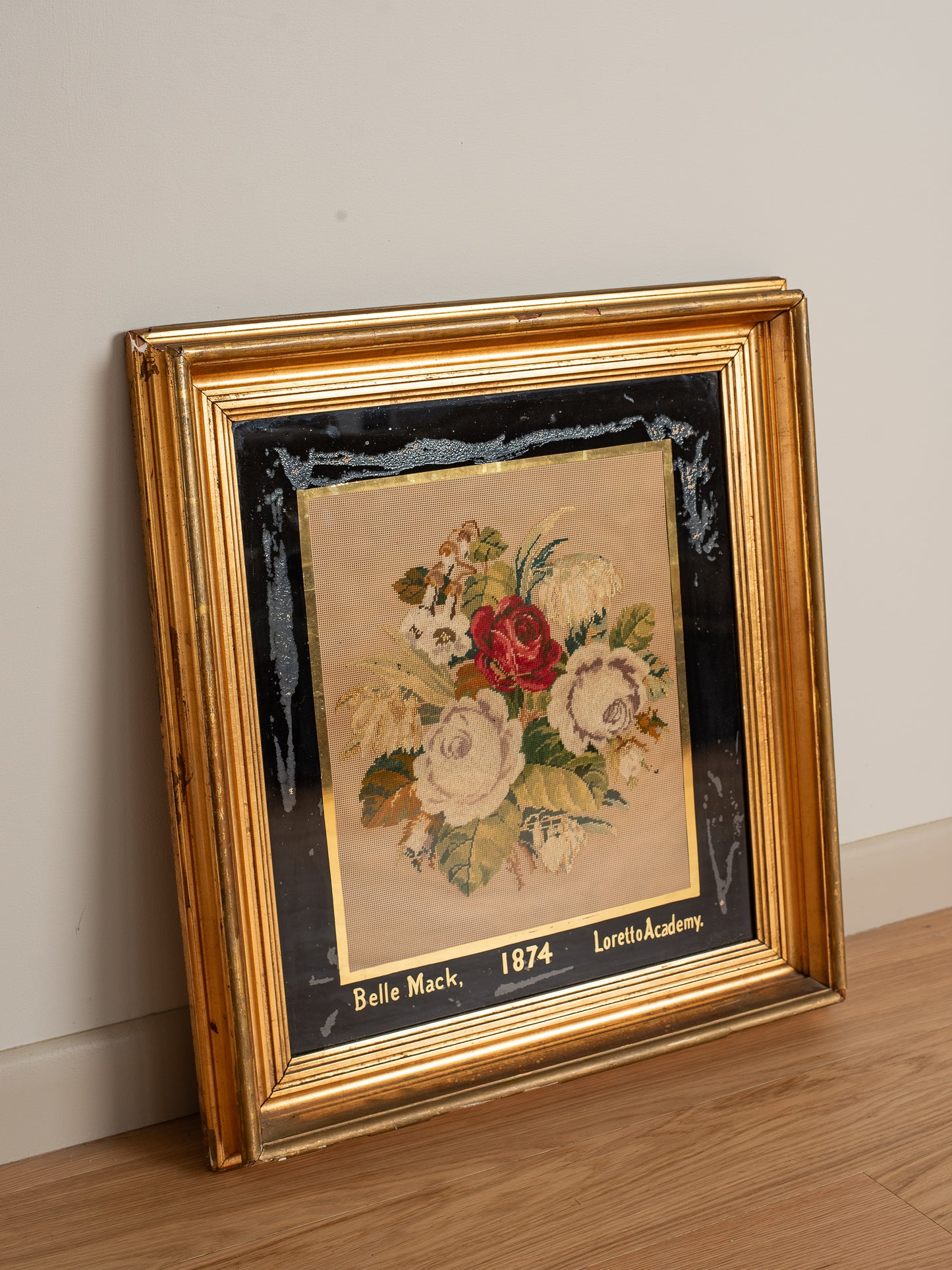 Victorian Bouquet of Roses Needlepoint