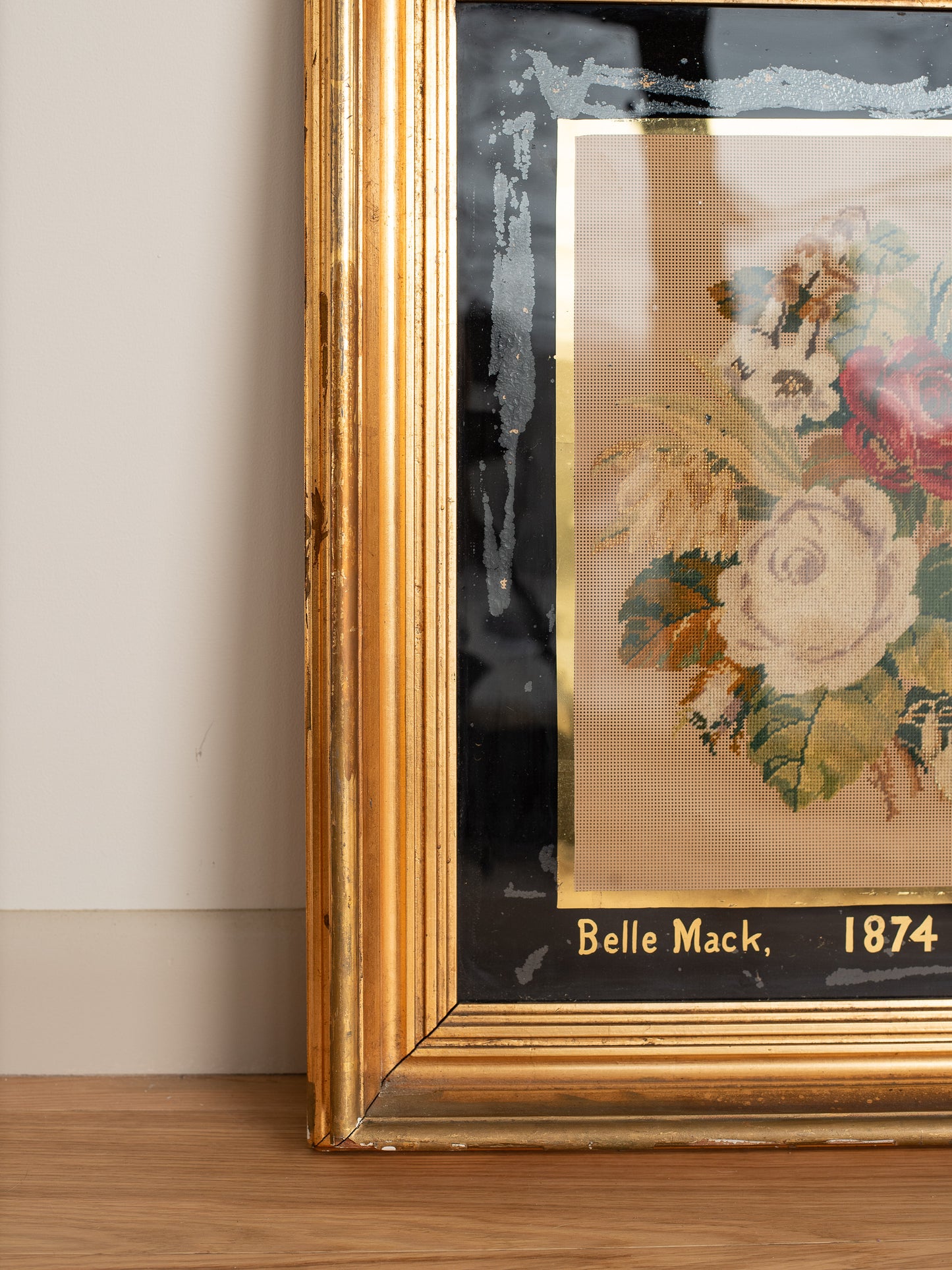Victorian Bouquet of Roses Needlepoint