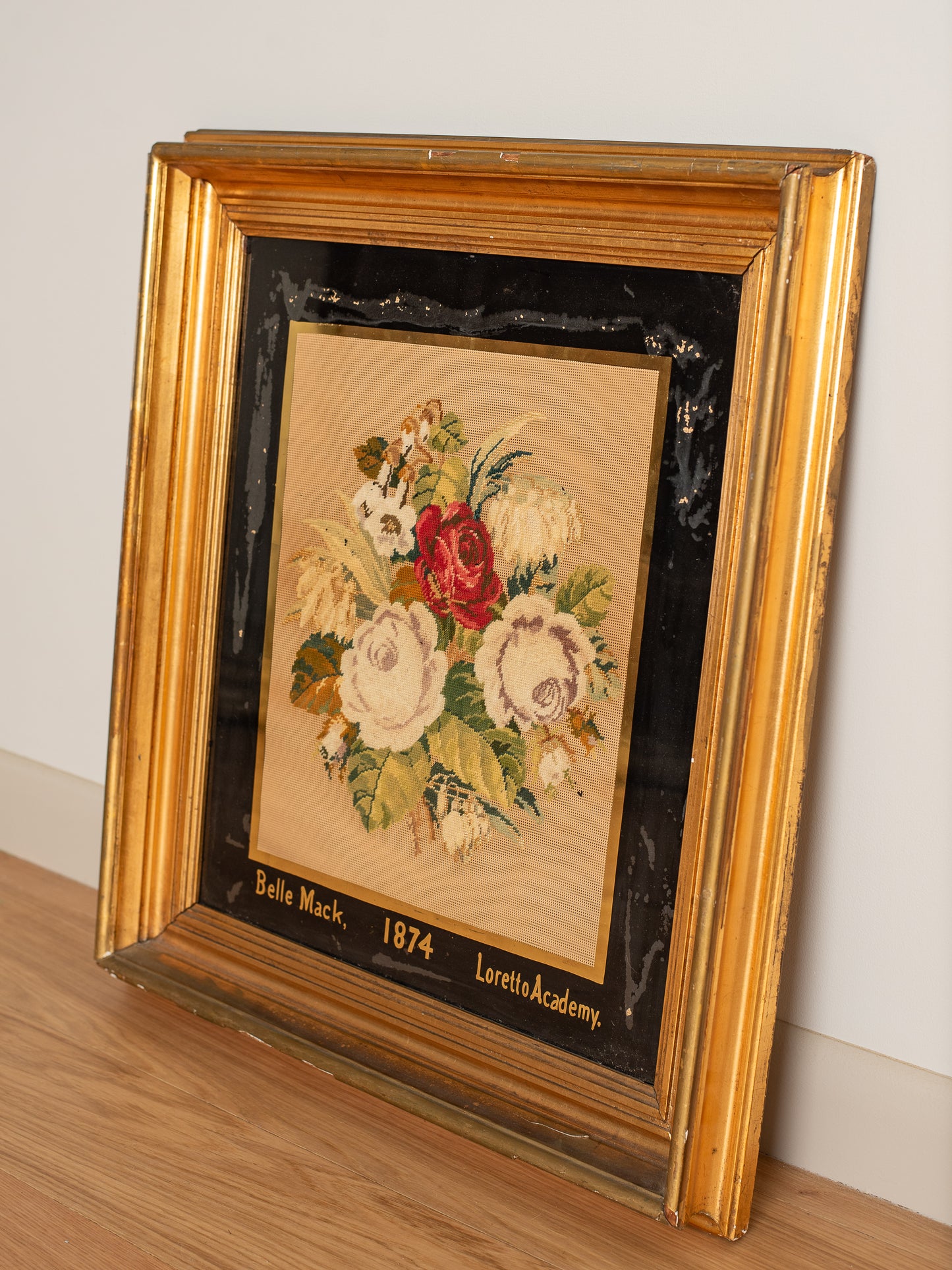 Victorian Bouquet of Roses Needlepoint
