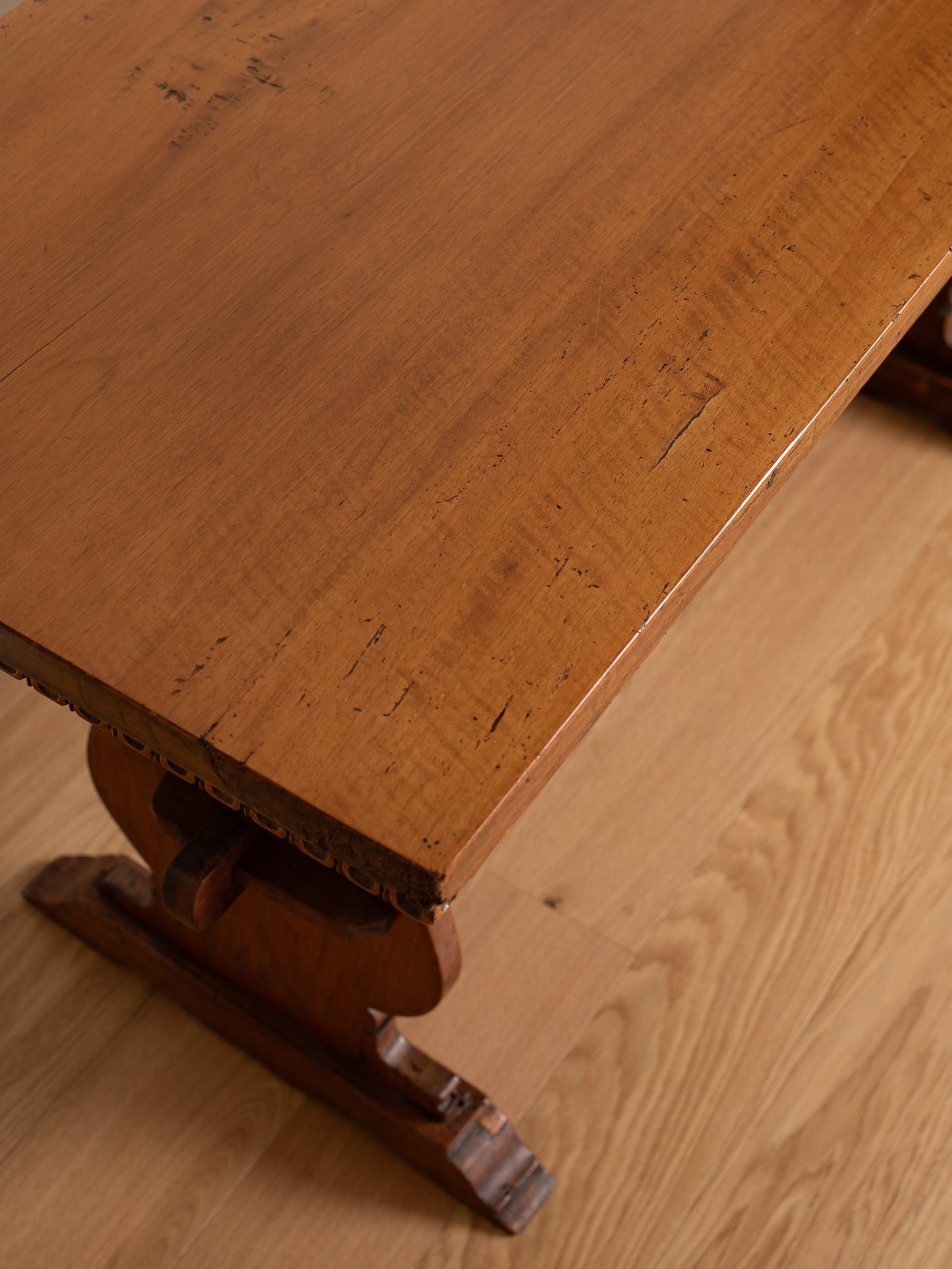 Vintage Trestle Wood Console