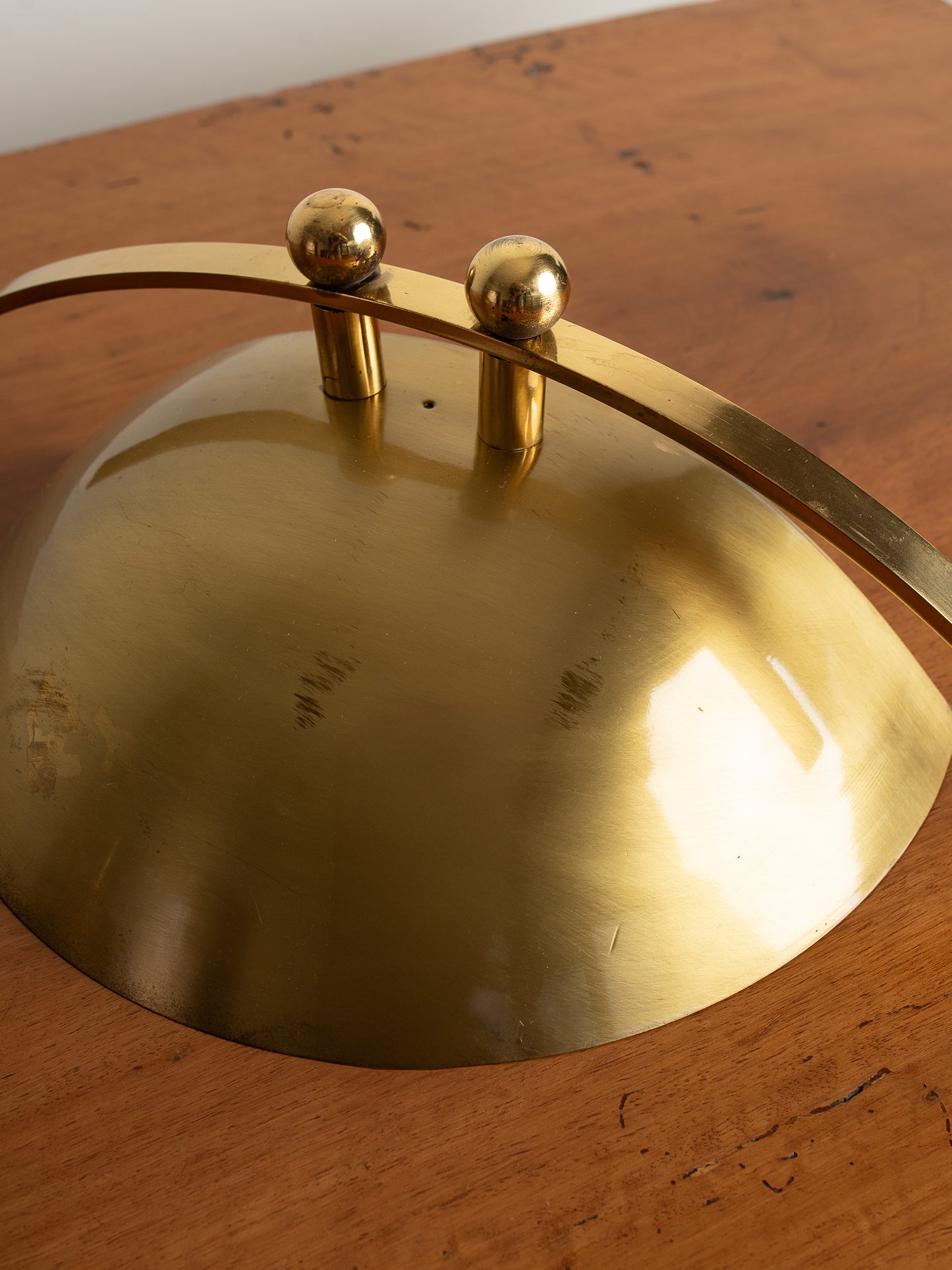 Pair of 1970's Vintage Brass Wall Sconces