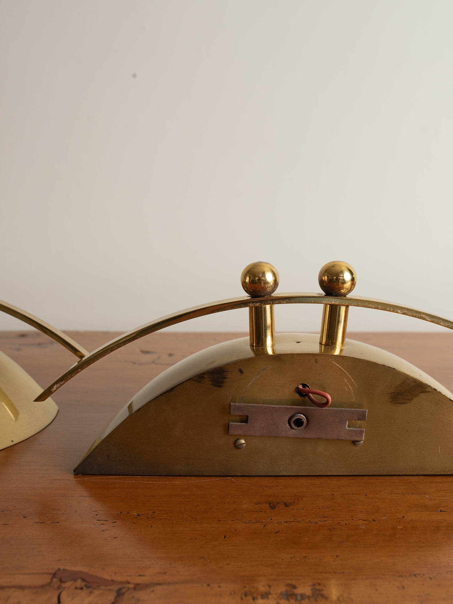 Pair of 1970's Vintage Brass Wall Sconces