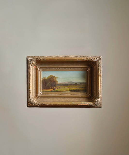 American School Landscape with Cows 19th Century