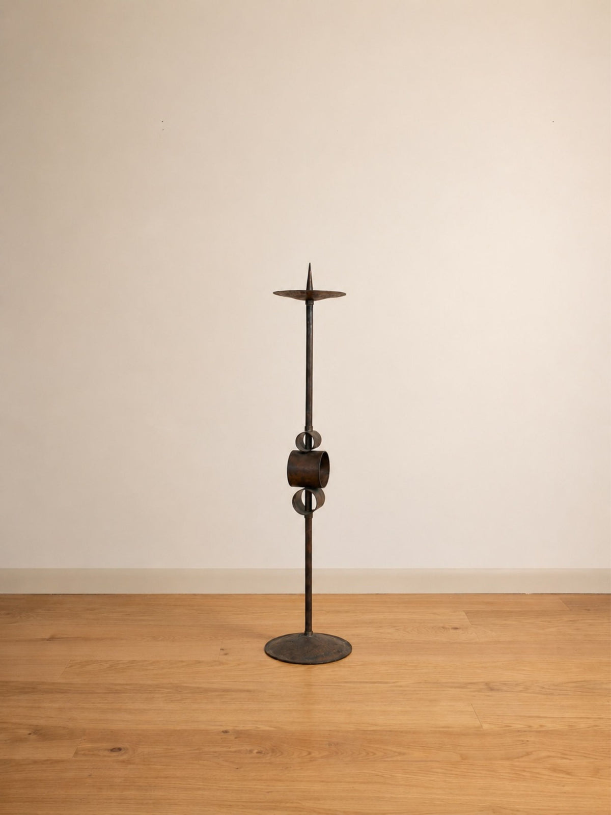 Mid-Century Metal Floor Candelabra