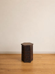 Carved Wood Side Table