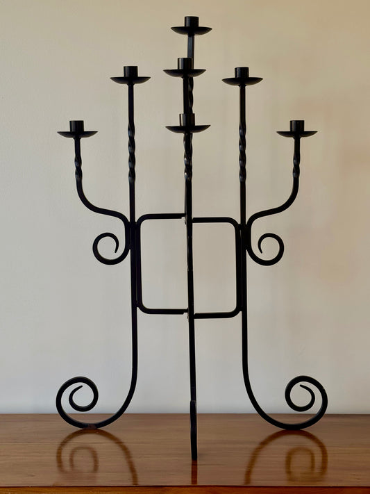 Vintage Iron Candle Stand